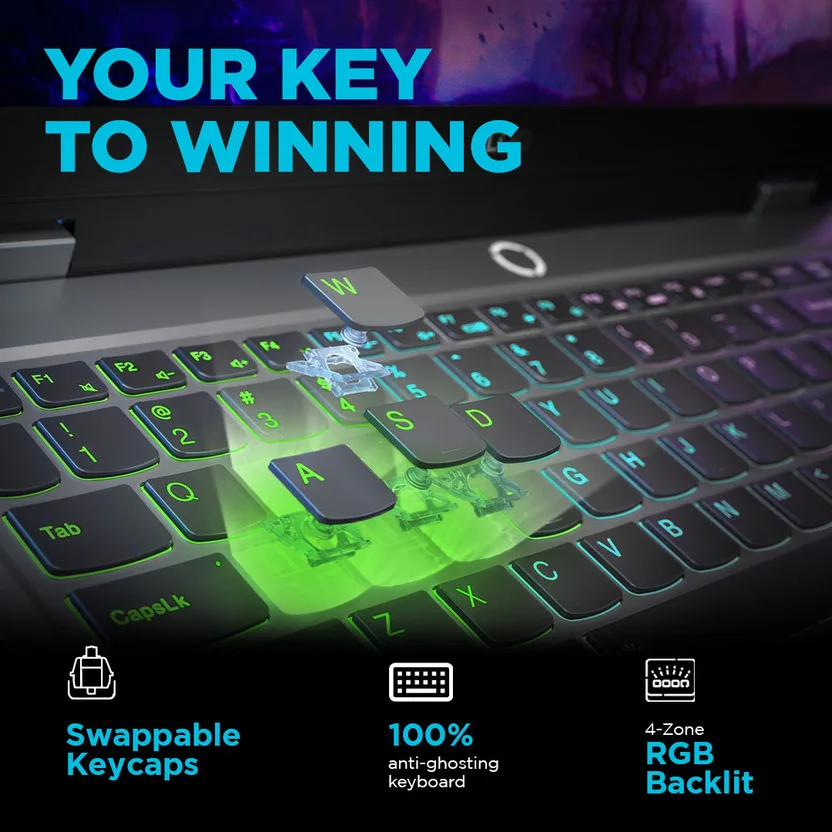 Lenovo LOQ Intel Core i7 13th Gen i7-13650HX - (16 GB/512 GB SSD/Windows 11 Home/6 GB Graphics/NVIDIA GeForce RTX 4050/144 Hz) LOQ 15IRX9 Gaming Laptop — image 5