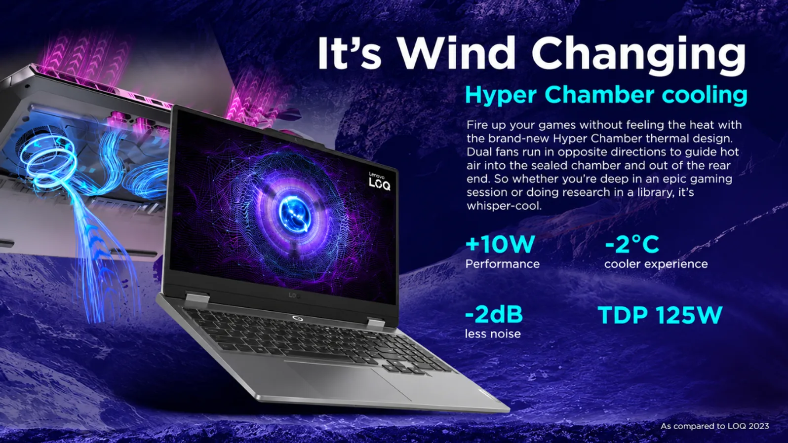 Lenovo LOQ Intel Core i7 13th Gen i7-13650HX - (16 GB/512 GB SSD/Windows 11 Home/6 GB Graphics/NVIDIA GeForce RTX 4050/144 Hz) LOQ 15IRX9 Gaming Laptop — showcase 2